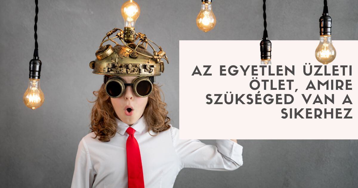 Az egyetlen üzleti ötlet, amire szükséged van a sikerhez